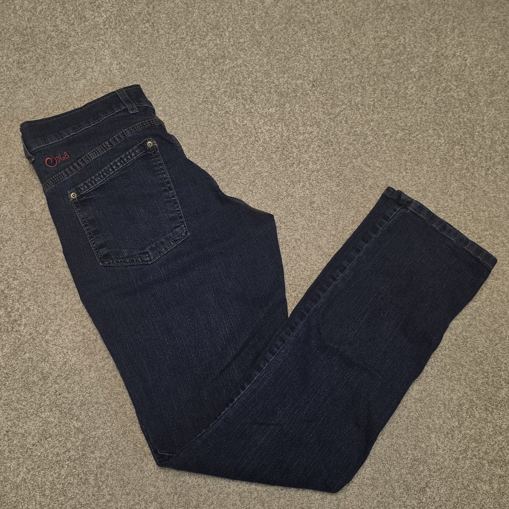 Origin Delta 68 Men's Straight Jeans W32 L34 Dark Wash Stretch Denim Made USA